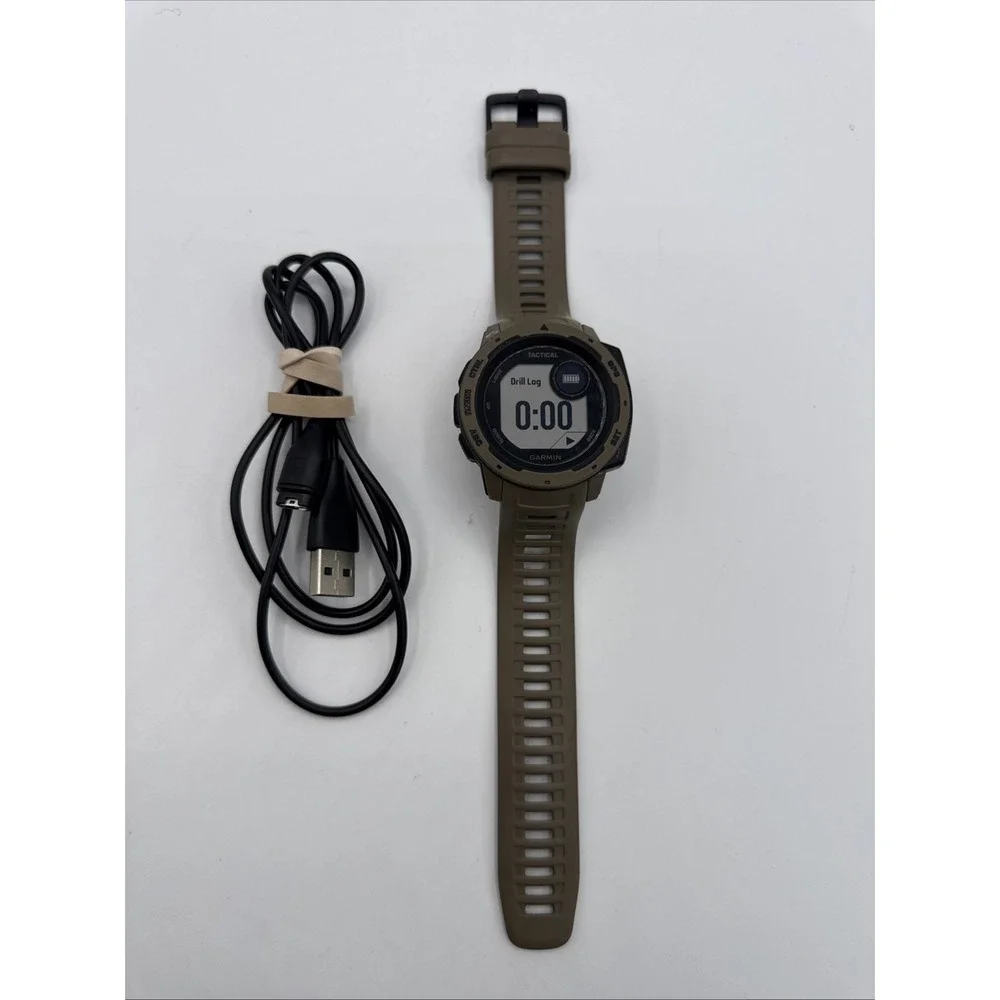 Garmin Instinct Activity Tracker MIL-STD-810G With Charger - Tested & Working